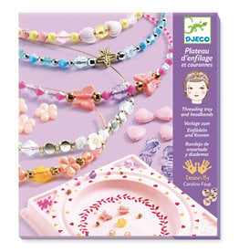 Djeco Headband and Threading Tray with Beads, Precious