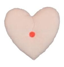 Meri Meri Velvet Heart Cushion, Pink