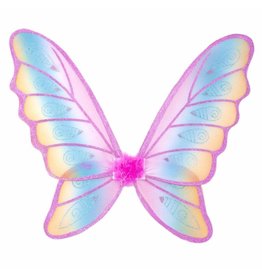 Great Pretenders Glitter Rainbow Wings, Multi/Fuchsia