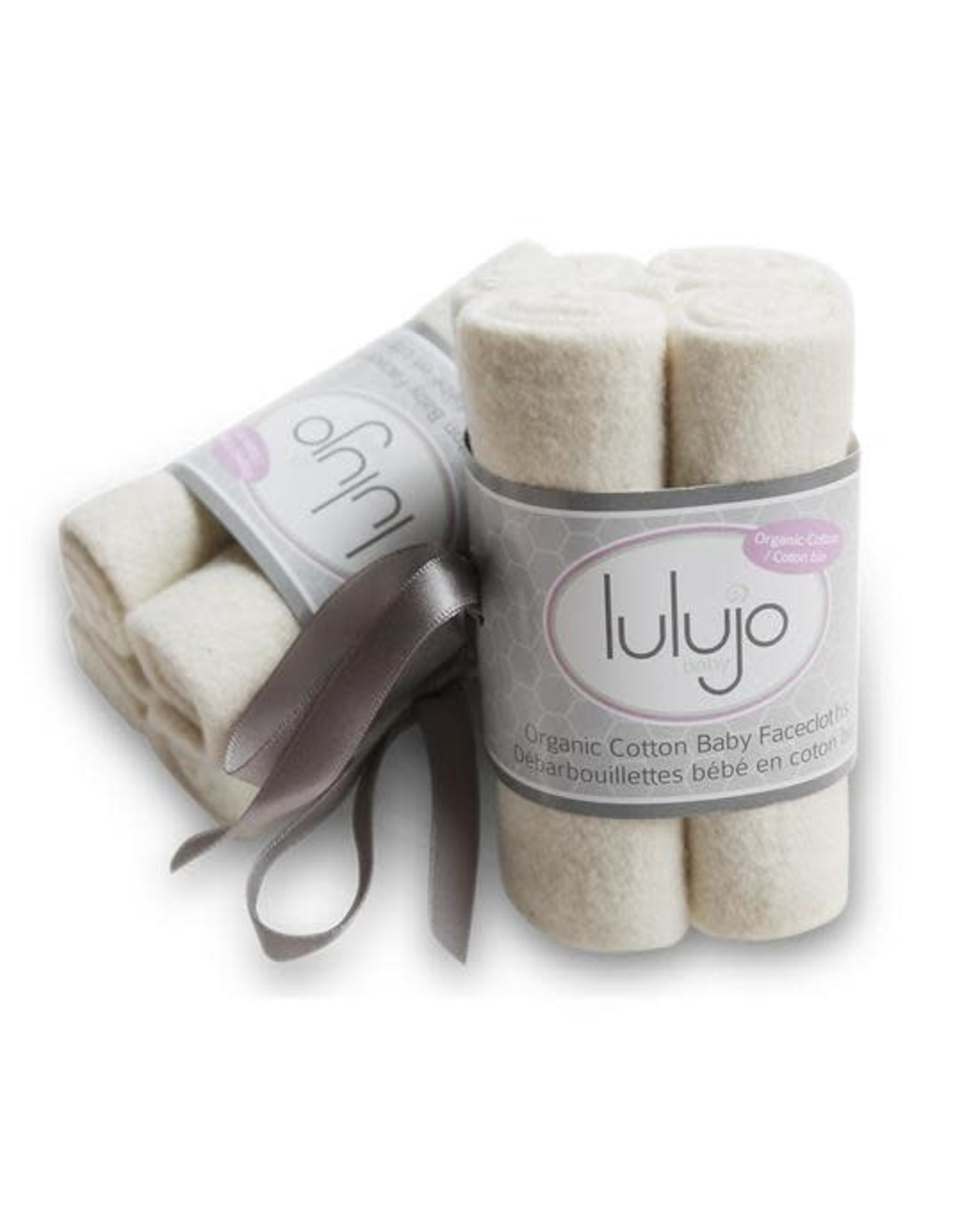 Lulujo Baby Lulujo Organic Cotton Facecloths 4 pack