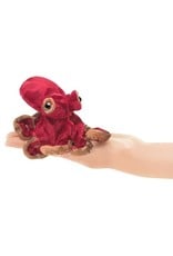 Folkmanis Mini Red Octopus Finger Puppet