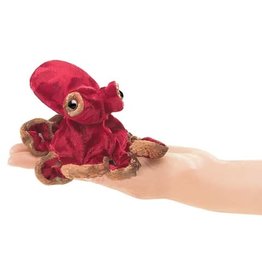 Folkmanis Mini Finger Puppet Red Octopus