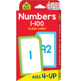 School Zone Numbers 1-100 Flash Cards