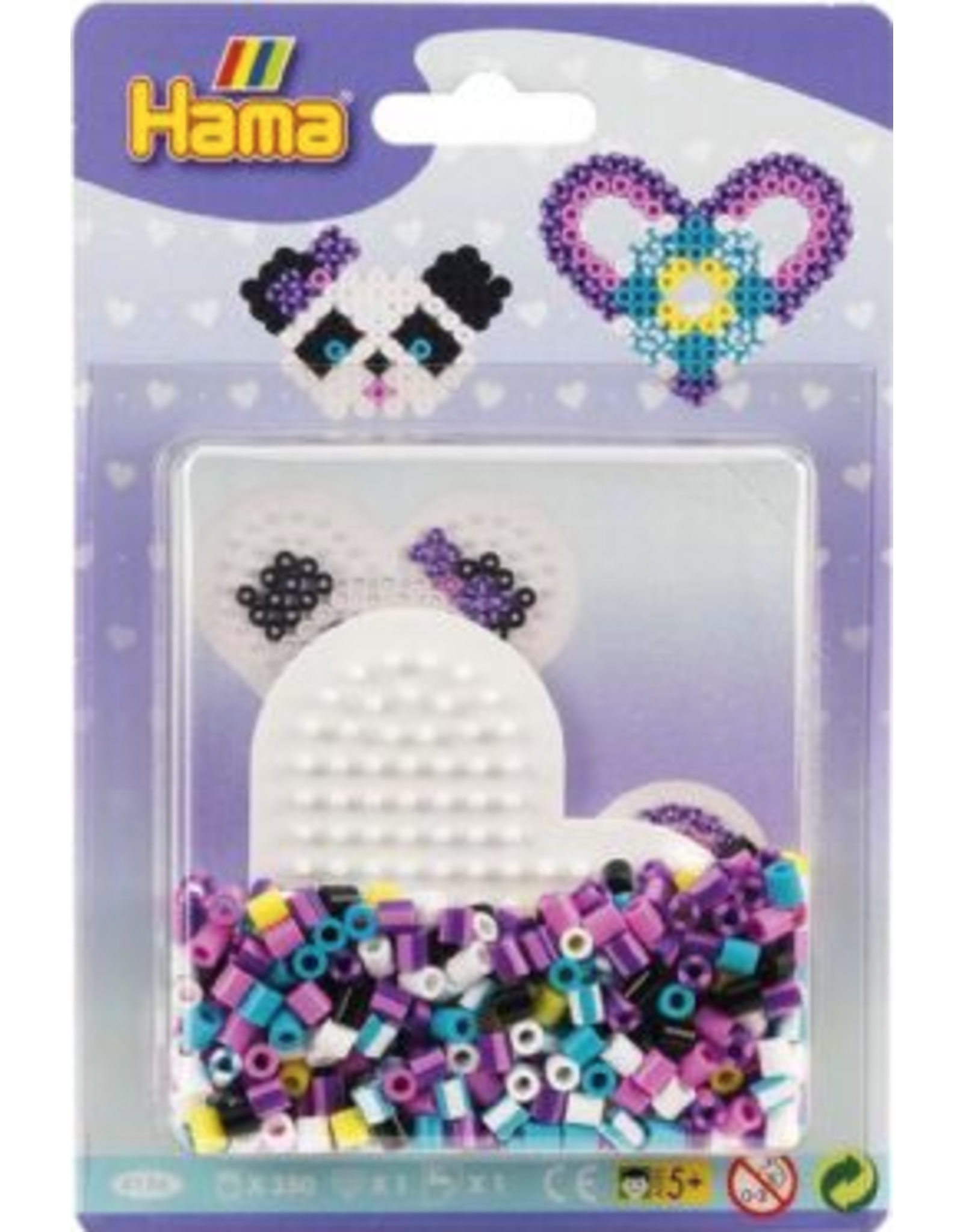 Hama Hama Small Striped Bead Asst. Blister