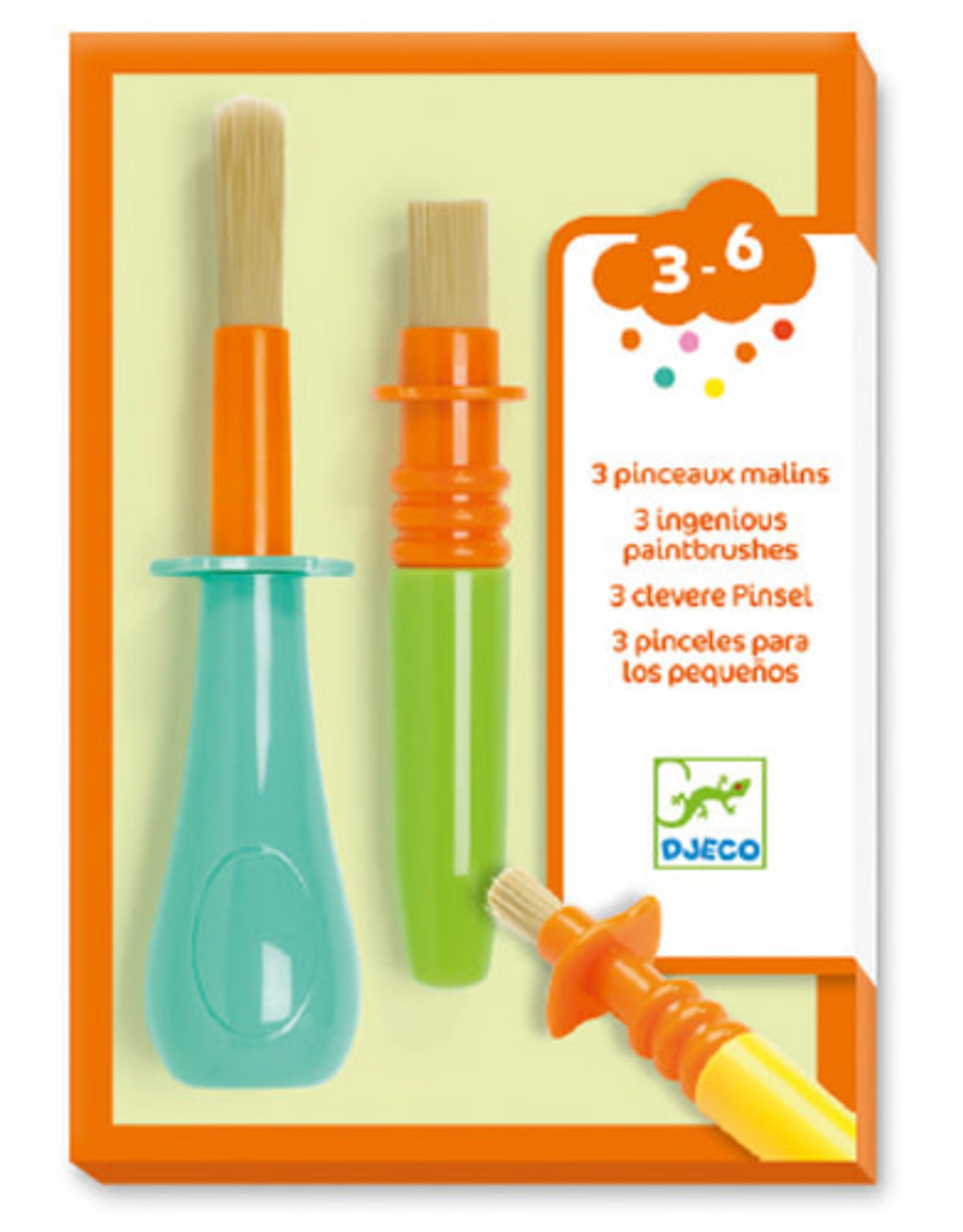 Djeco 3 Ingenious Paintbrushes