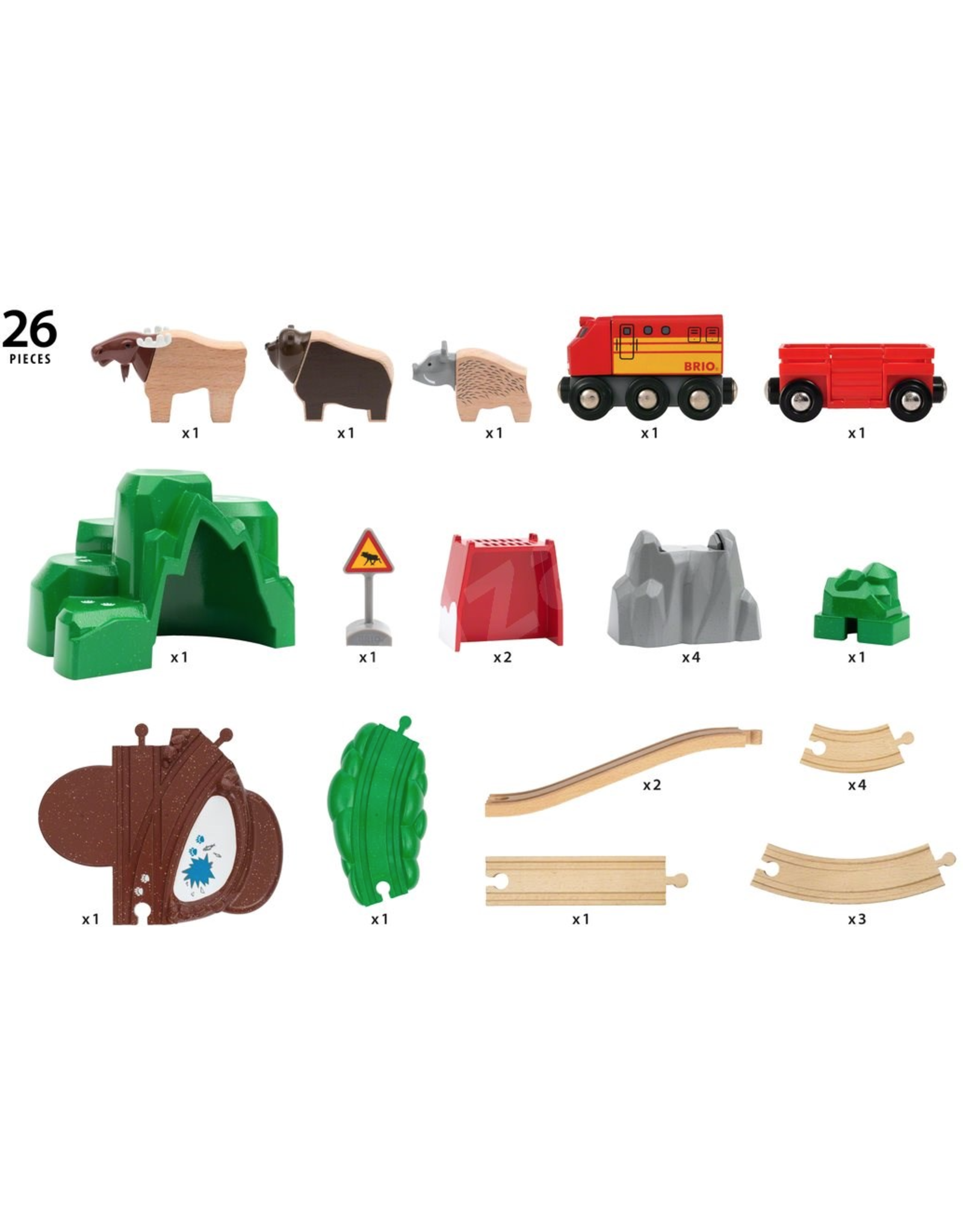 Brio Nordic Animal Train Set