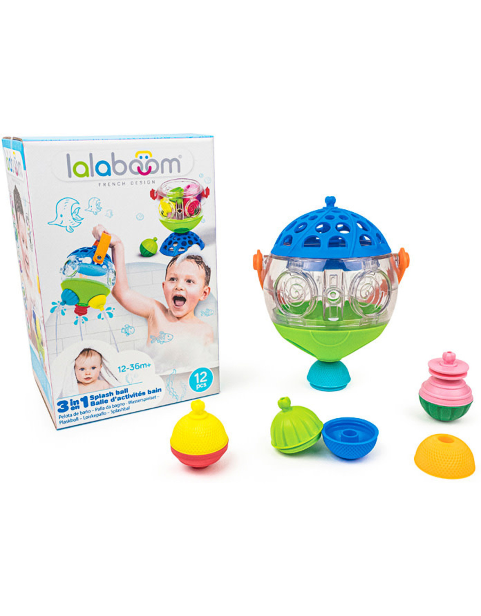 Lalaboom Lalaboom 3 in 1 Splash Ball, 12 pcs.