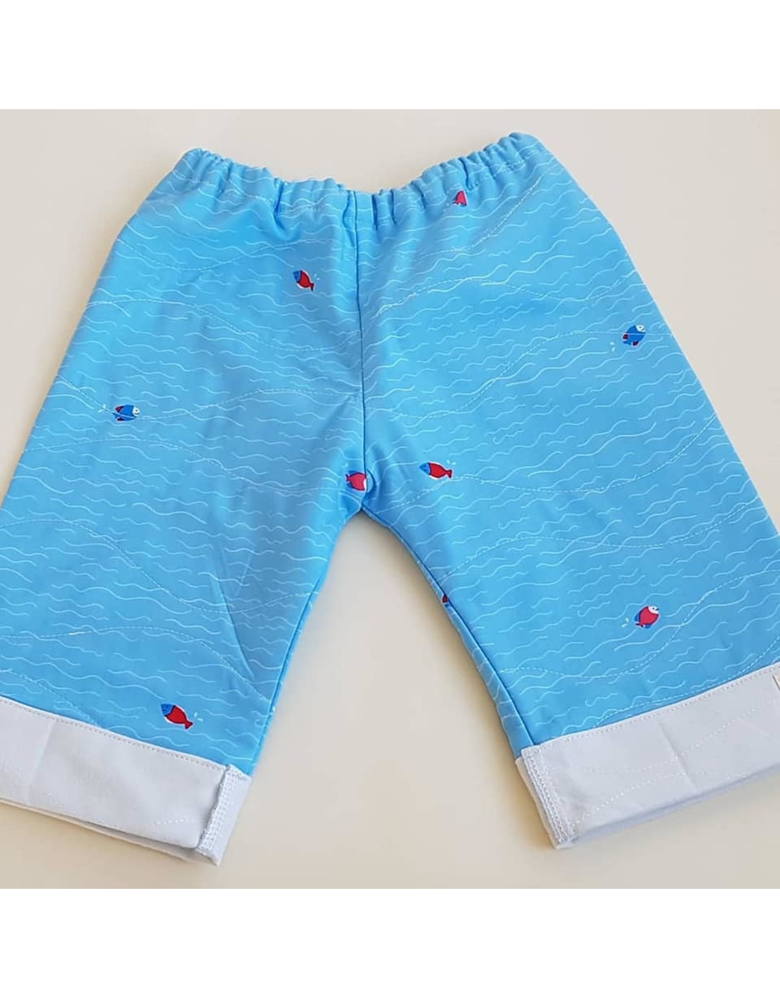Georgi Pearson Quilty Pants, Blue with Fish