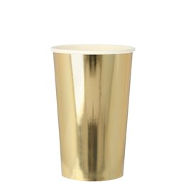 Meri Meri Gold Highball Cups, Large