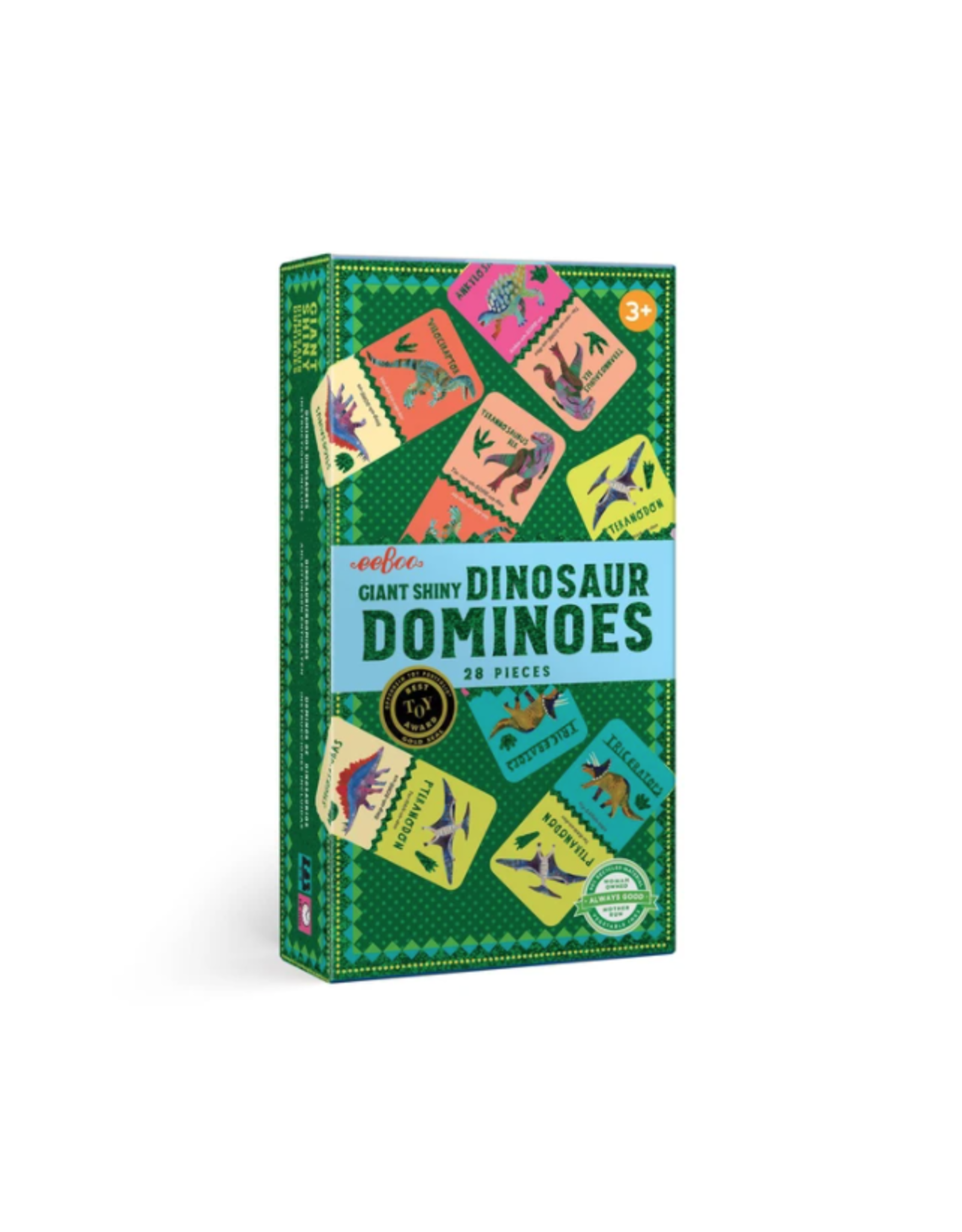 Eeboo Giant Shiny Dinosaur Dominoes