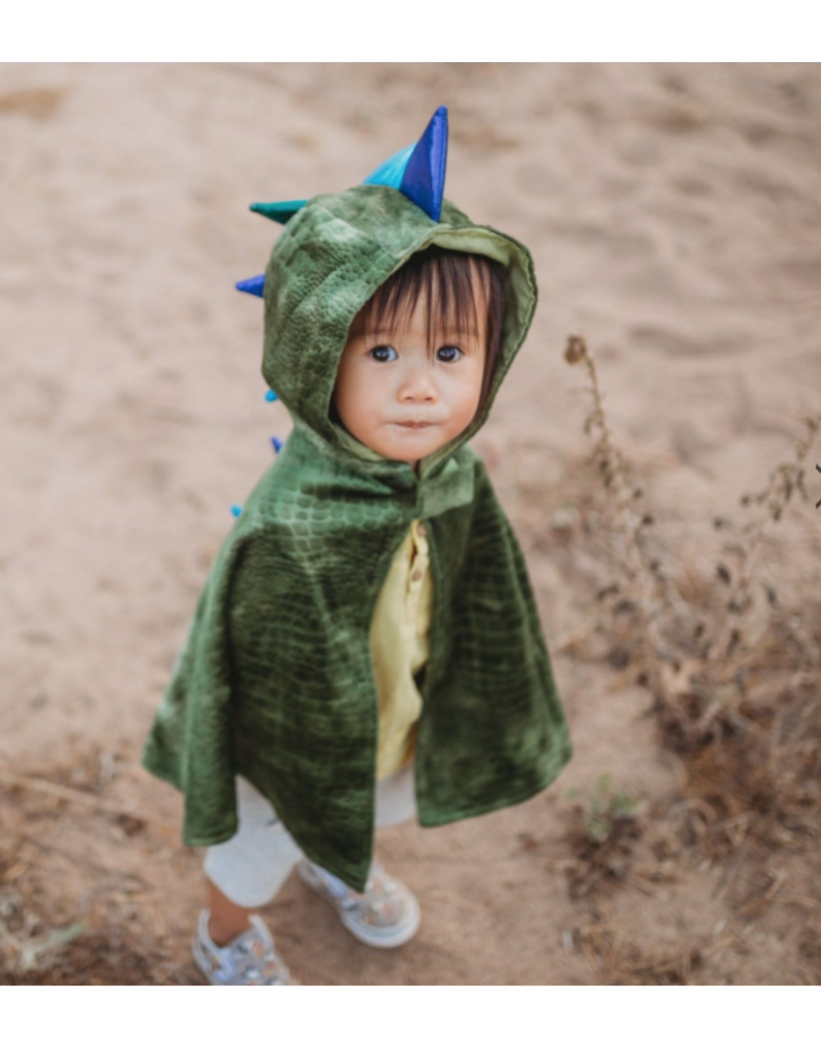 Great Pretenders Dragon Toddler Cape Green/Blue 2-3T