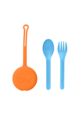 OmieLife Fork, Spoon & Pod Set, Sunrise
