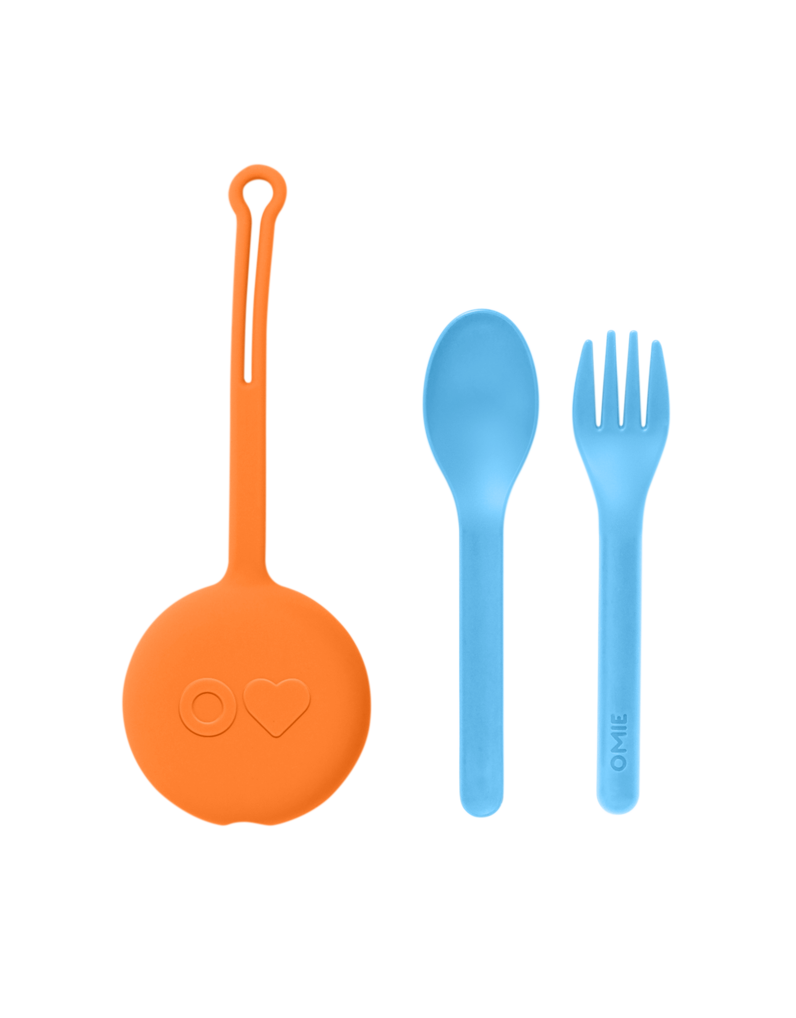 OmieLife Fork, Spoon & Pod Set, Sunrise