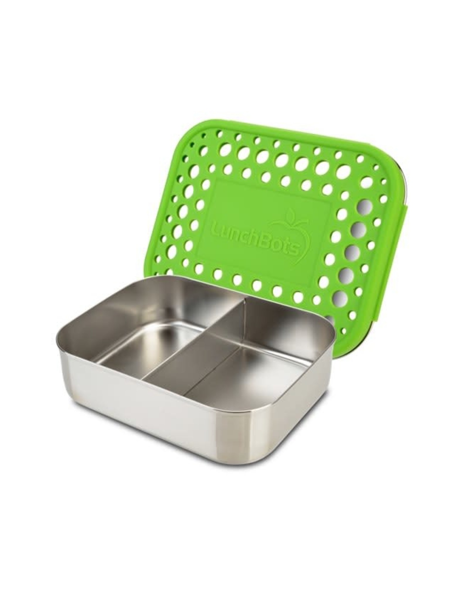 LunchBots LunchBots Medium Duo Green Dots