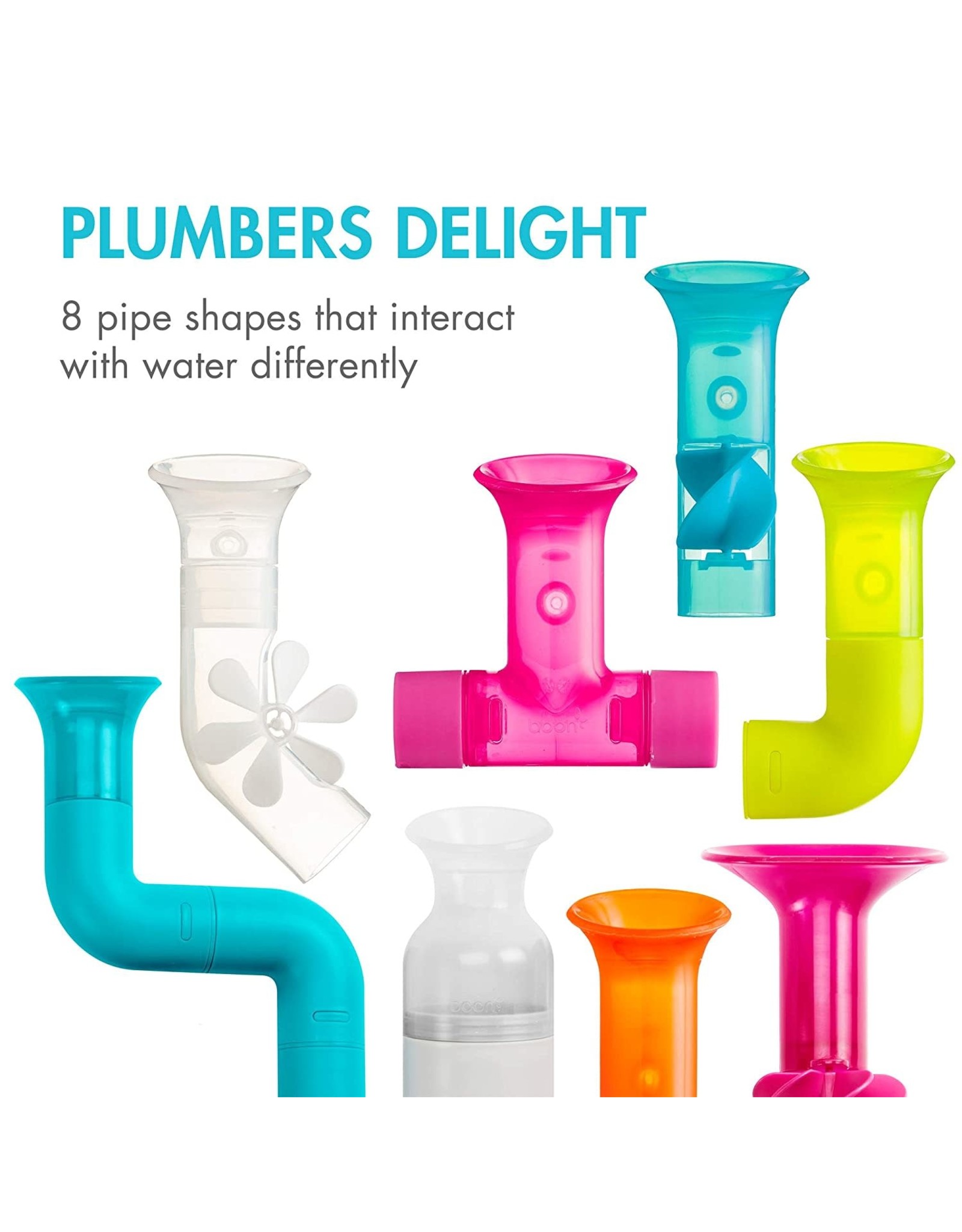 Boon Bath Toy Bundle: Pipes & Tubes & Cogs