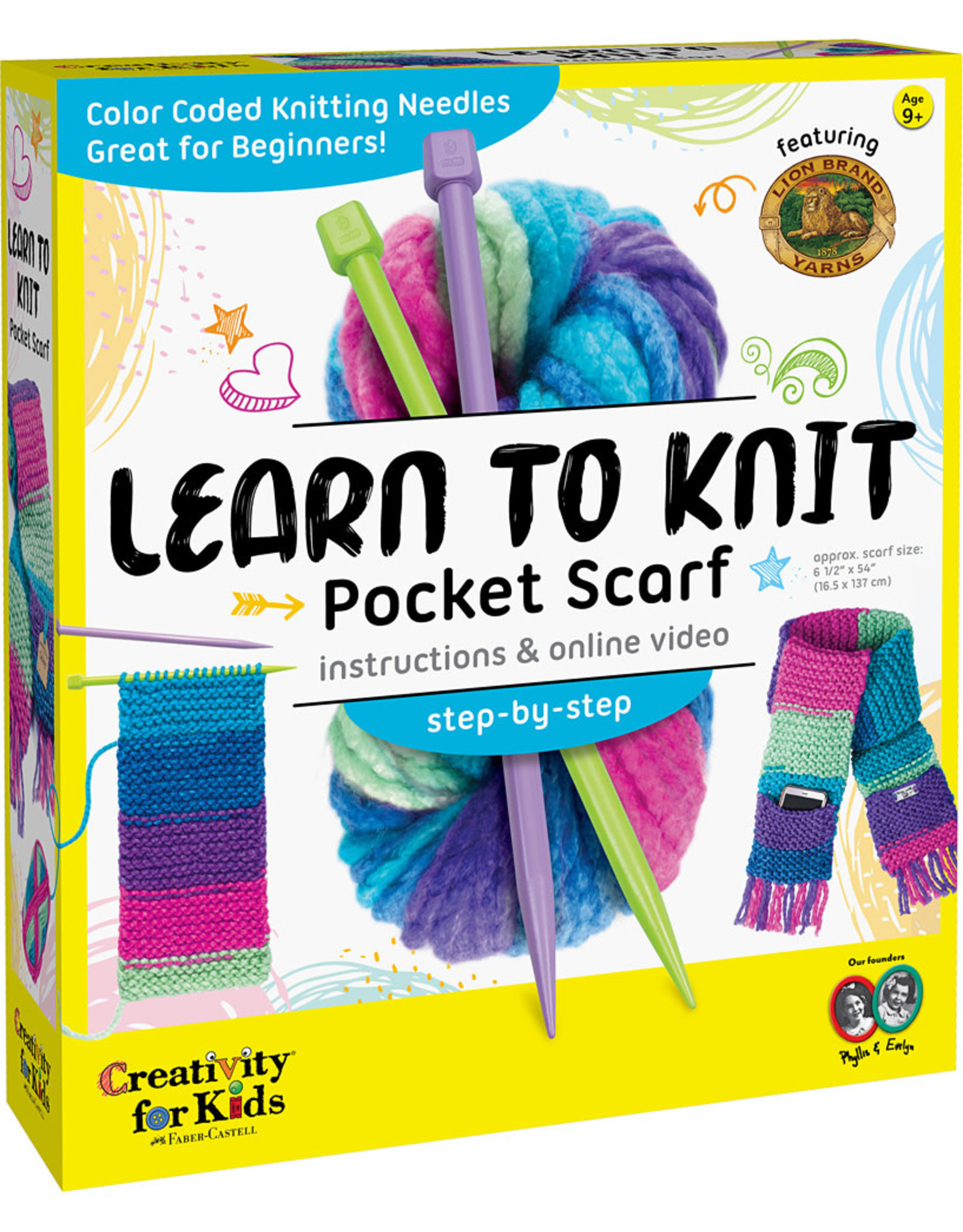 Creativity For Kids Learn to Knit Pocket Scarf