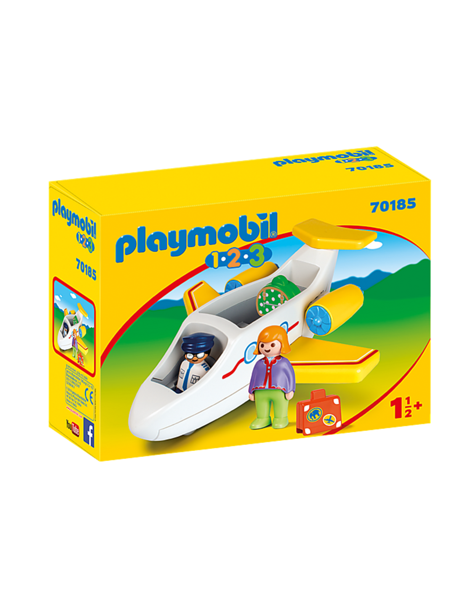 Playmobil 1.2.3 Plane with Passenger