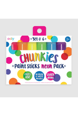 Ooly Chunkies Paint Sticks Neon Set of 6