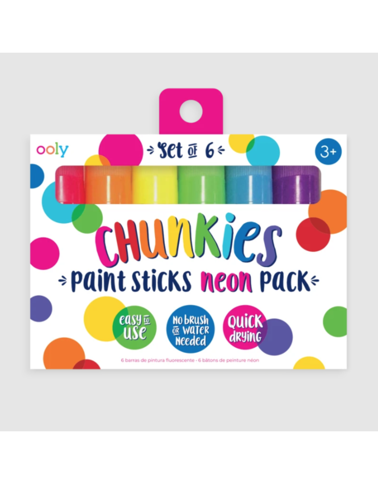 Ooly Chunkies Paint Sticks Neon Set of 6
