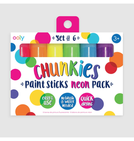 Ooly Chunkies Paint Sticks Neon Set of 6