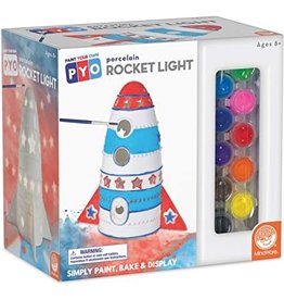 MindWare Paint Your Own Porcelain Rocket Light