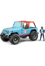 Bruder Toys America Inc Jeep Cross Country Racer Blue with Driver