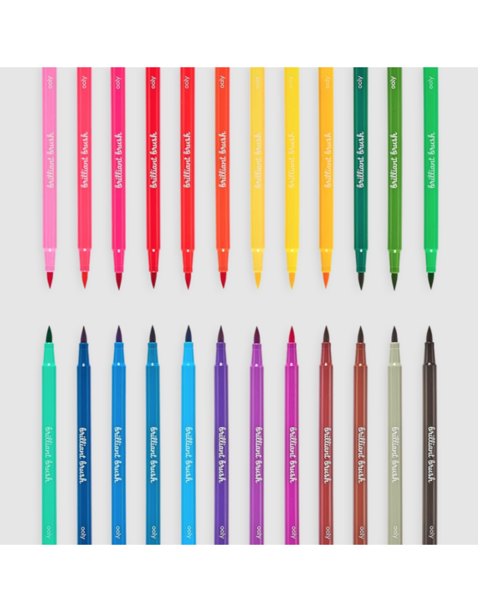 Ooly Brilliant Brush Markers Pack Of 6