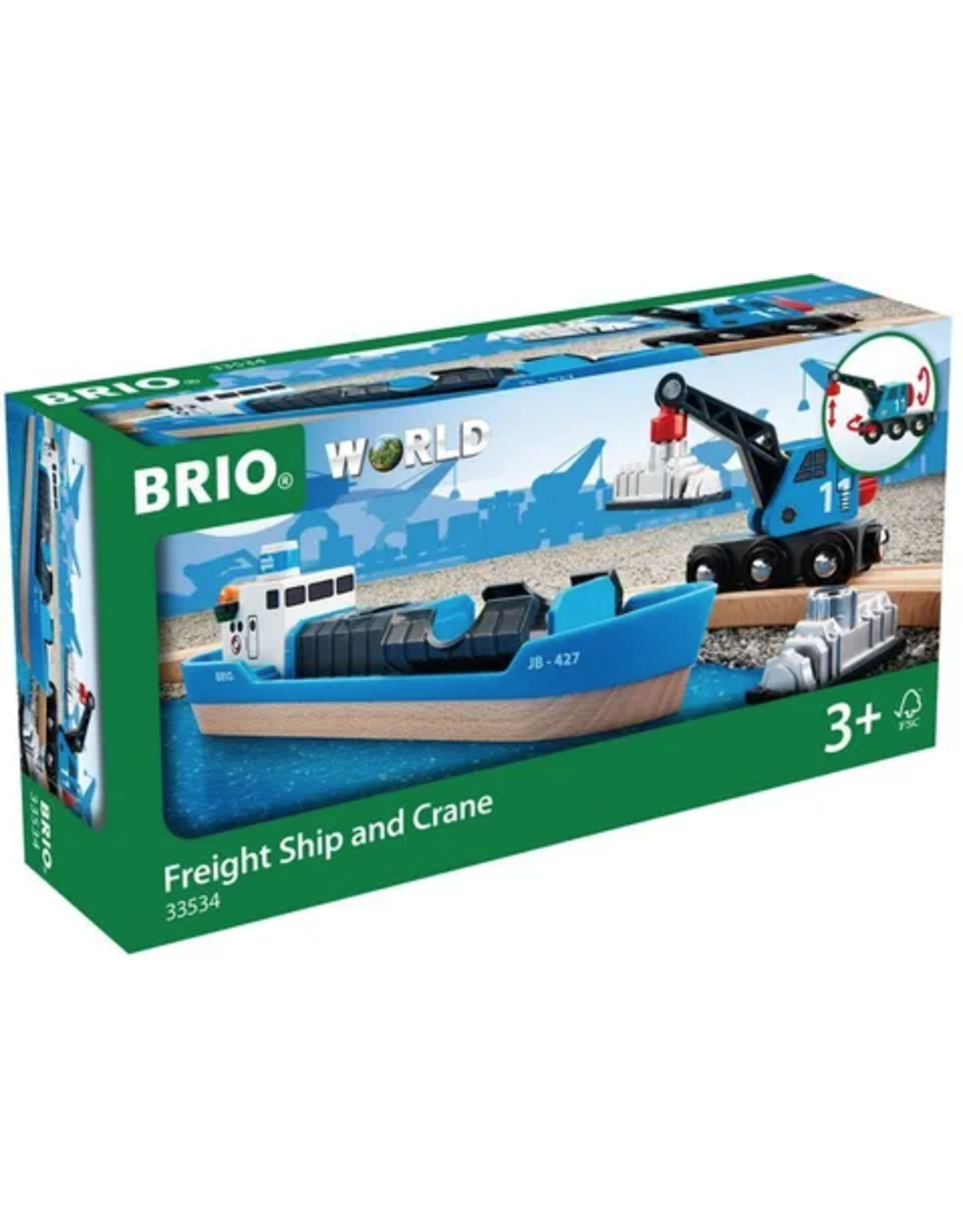 Brio Freight Ship and Crane