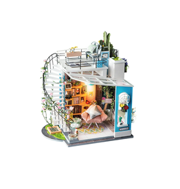 Hands Craft DIY Miniature Dollhouse Kit, Dora's Loft
