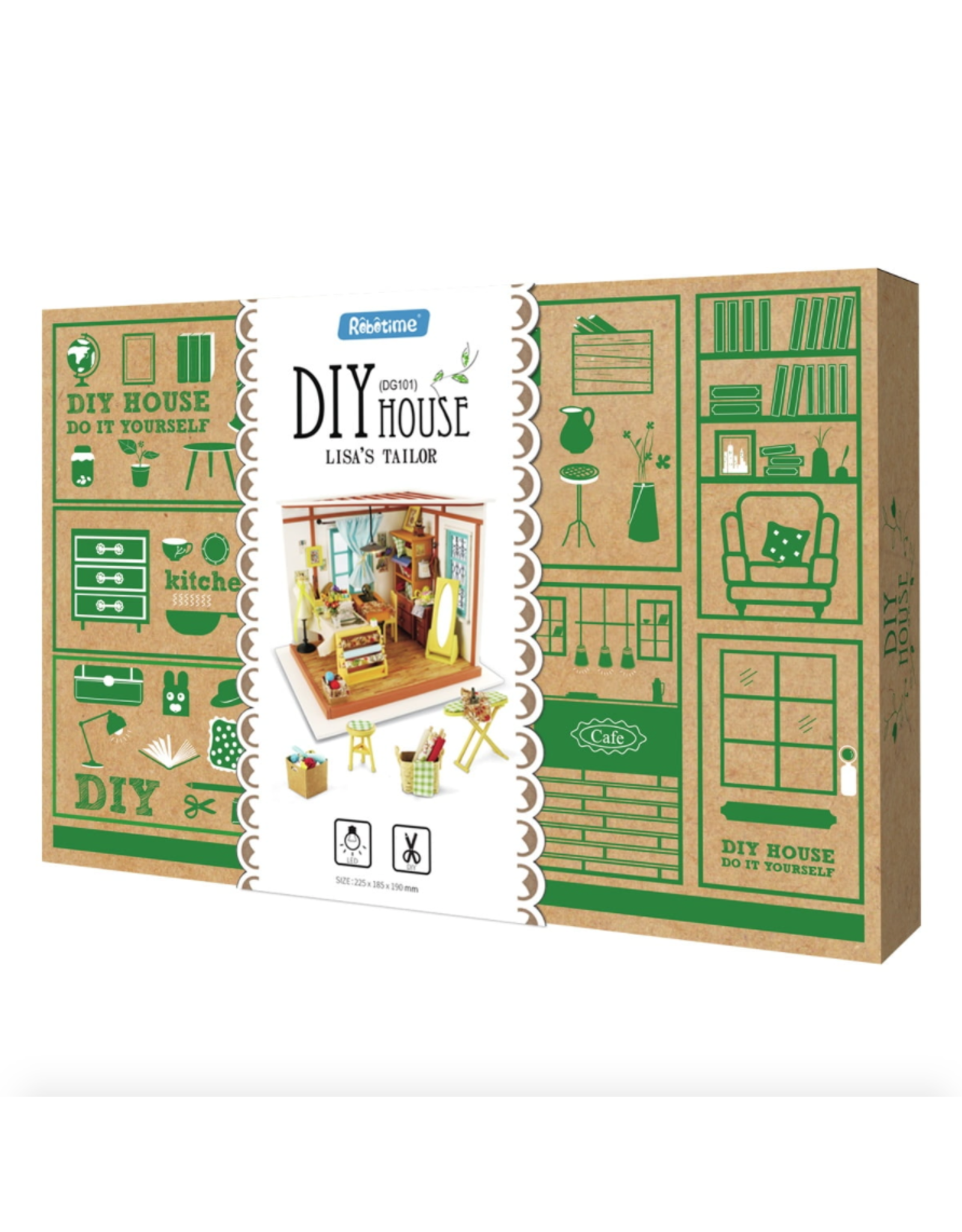 Hands Craft DIY Miniature Dollhouse Kit Lisa's Tailor