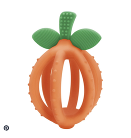 Itzy Ritzy Bitzy Biter Teething Ball Baby Teether, Clementine
