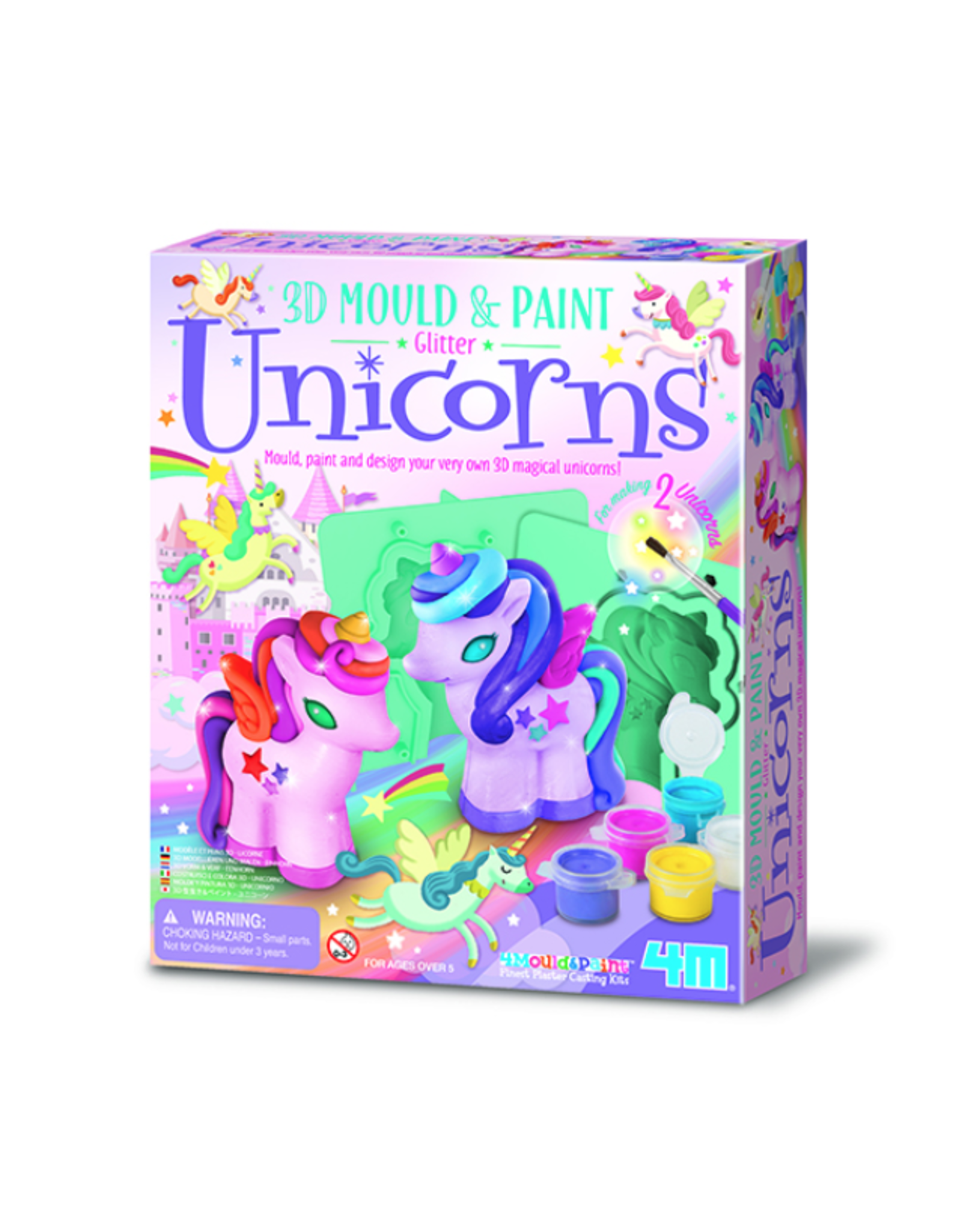 4M 3D Mould & Paint Glitter Unicorn