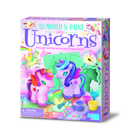4M 3D Mould & Paint Glitter Unicorn