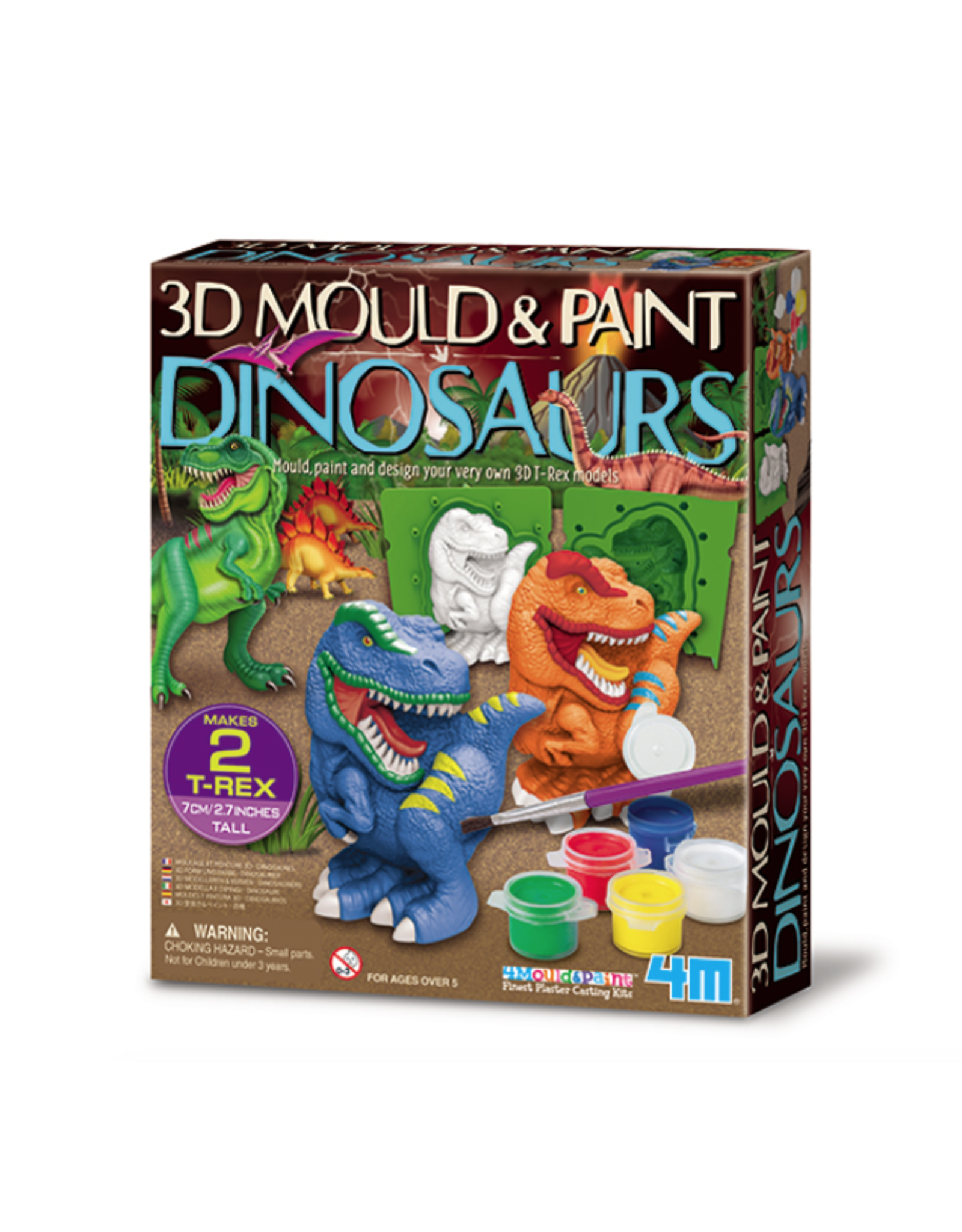 4M 3D Mould & Paint Dinosaurs