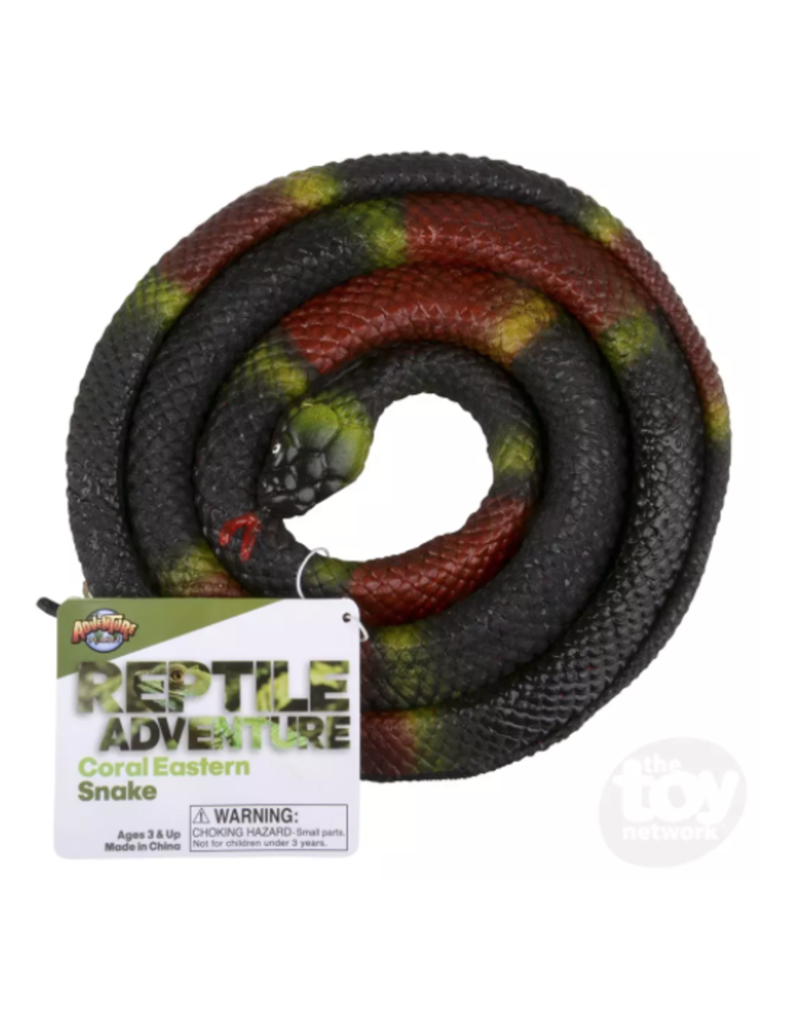 The Toy Network 48" Rubber Eastern Coral Snake