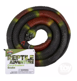 The Toy Network 48" Rubber Eastern Coral Snake