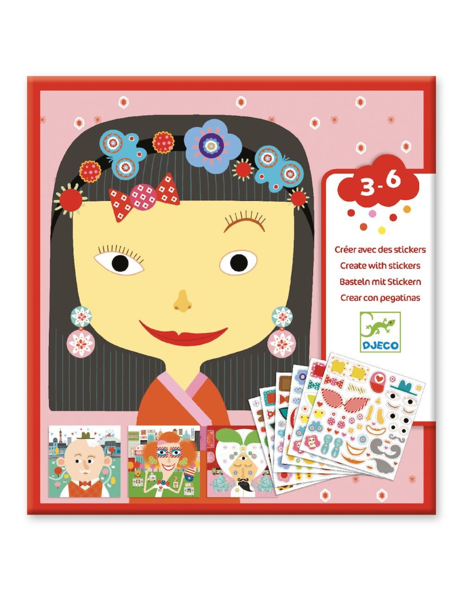 Djeco Create with Stickers All Different