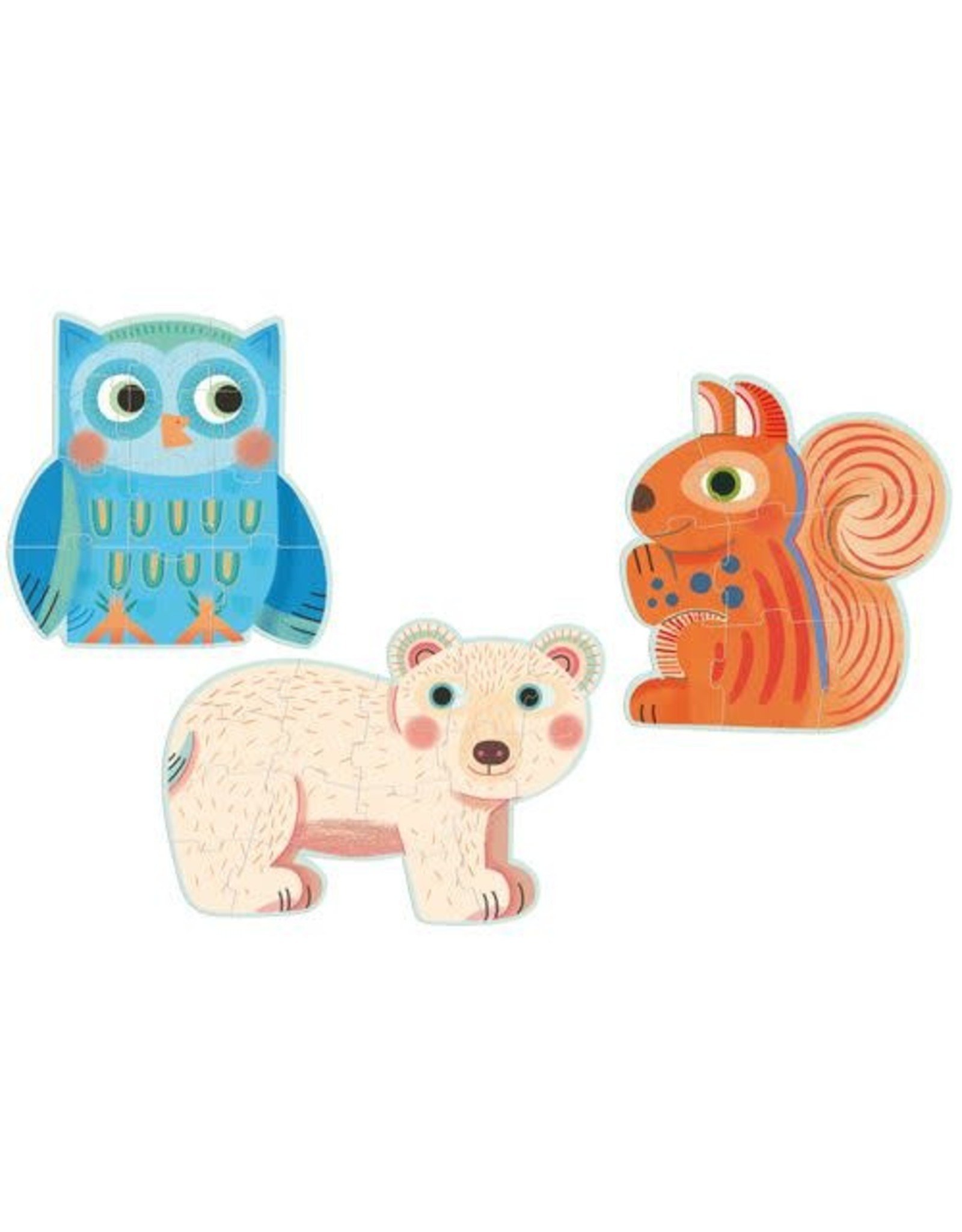 Djeco 9 12 16 Pieces Primo Puzzle In the Forest