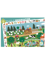 Djeco 35 Piece Observation Puzzle The Farm