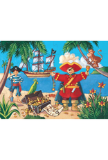 Djeco 36 Pieces Silhouette Puzzle the Pirate & His Treasure