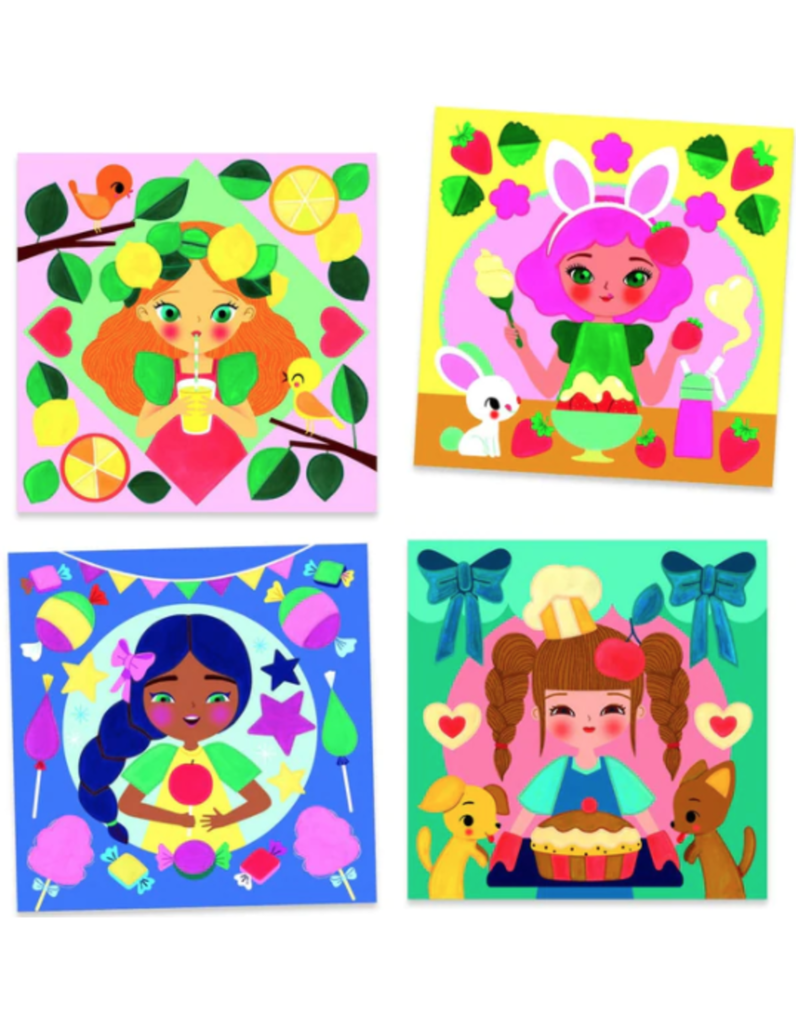 Djeco Cards to Paint Snack Time