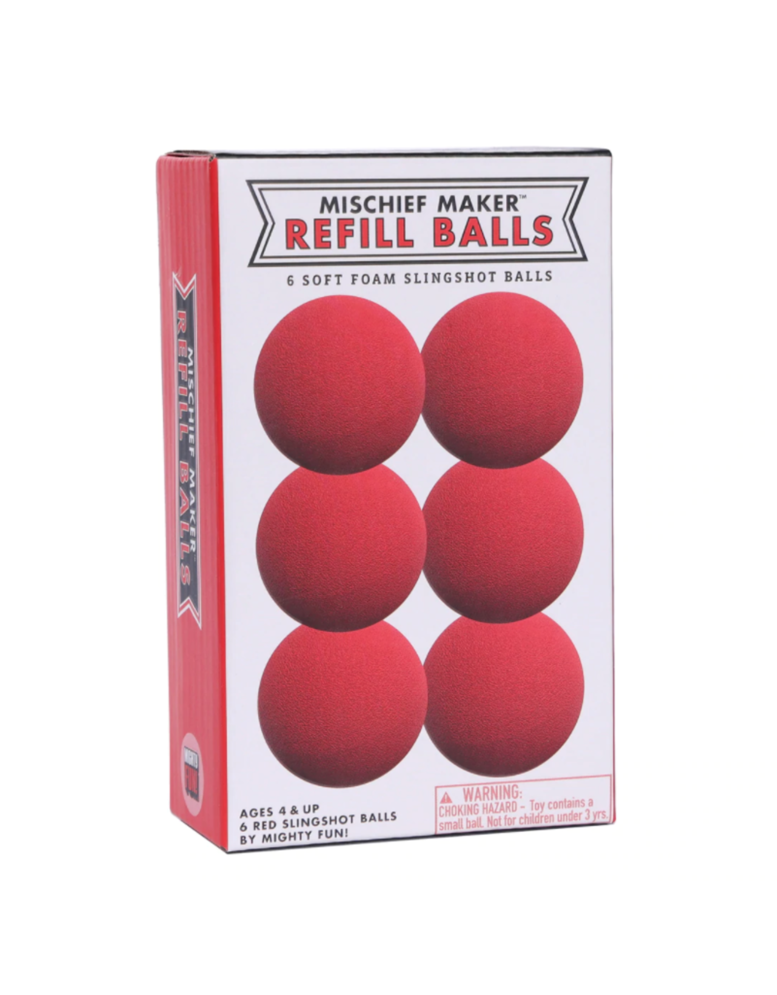 Mighty Fun Mischief Maker Refill Balls, Red