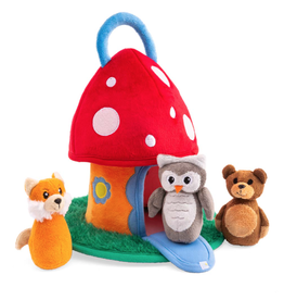 HearthSong Toadstool Cottage Plush Play Set