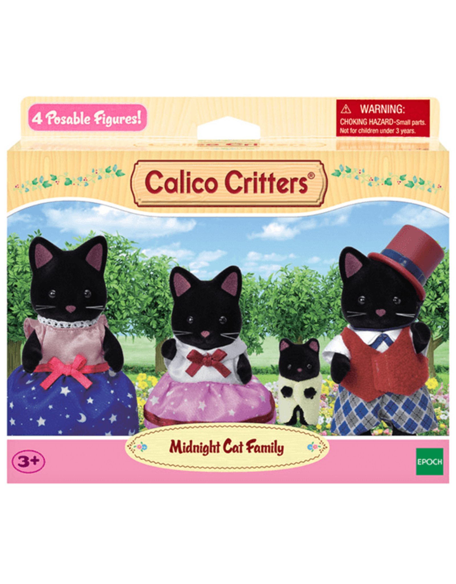 Calico Critters Calico Critters Midnight Cat Family