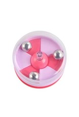 Mini Spinning Pinball Press Down, Pink Red