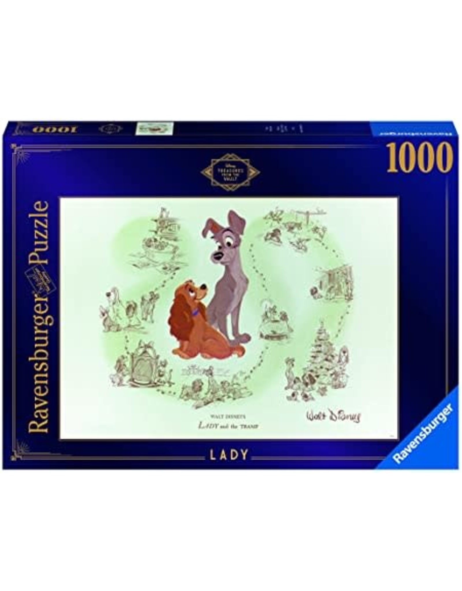 Ravensburger Disney Vault Lady 1000 Piece Puzzle
