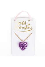 Great Pretenders Boutique Glitter Heart Necklace, Assorted