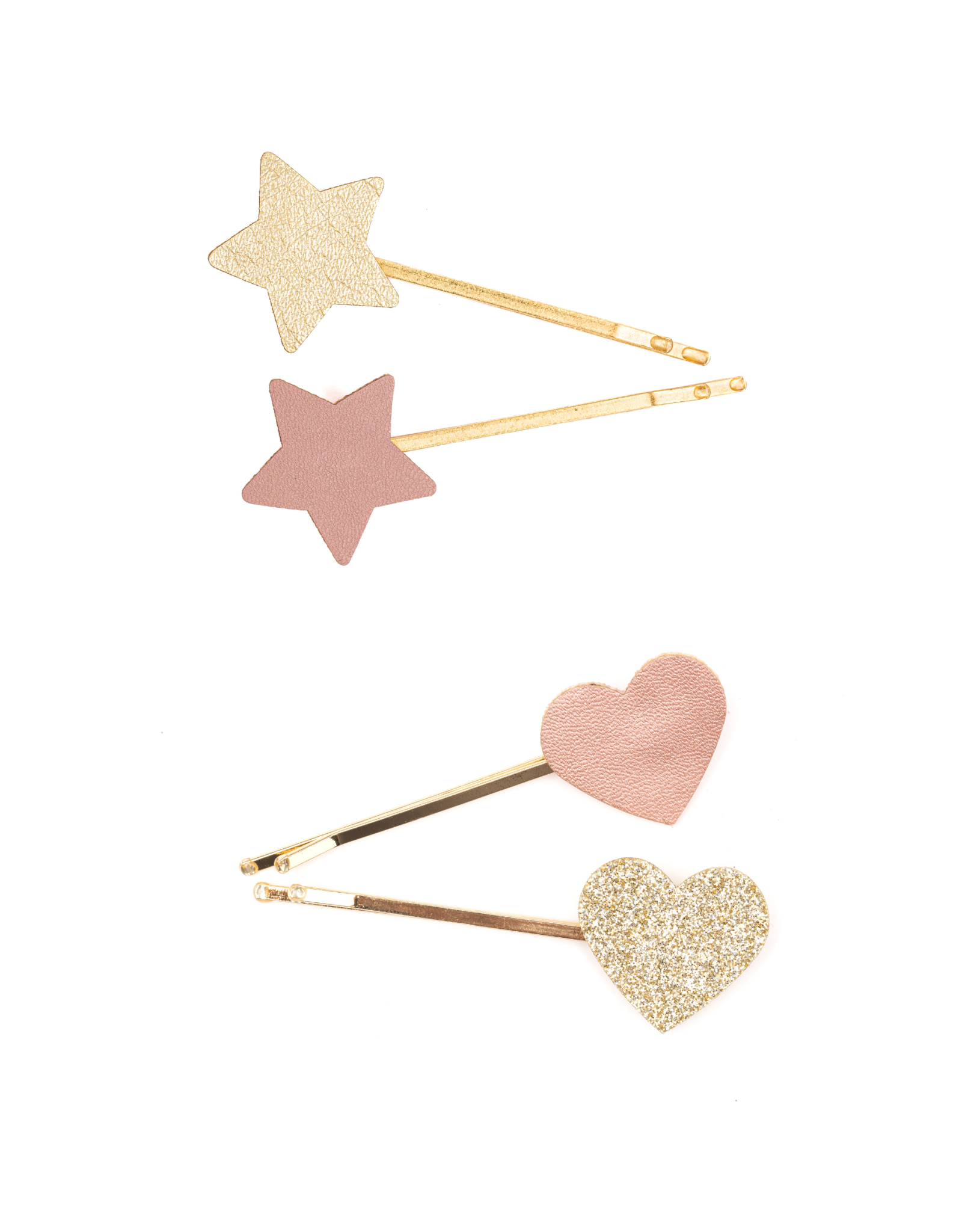 Great Pretenders Boutique Matte Star Bobby Hair Clips, 2pc, Assorted