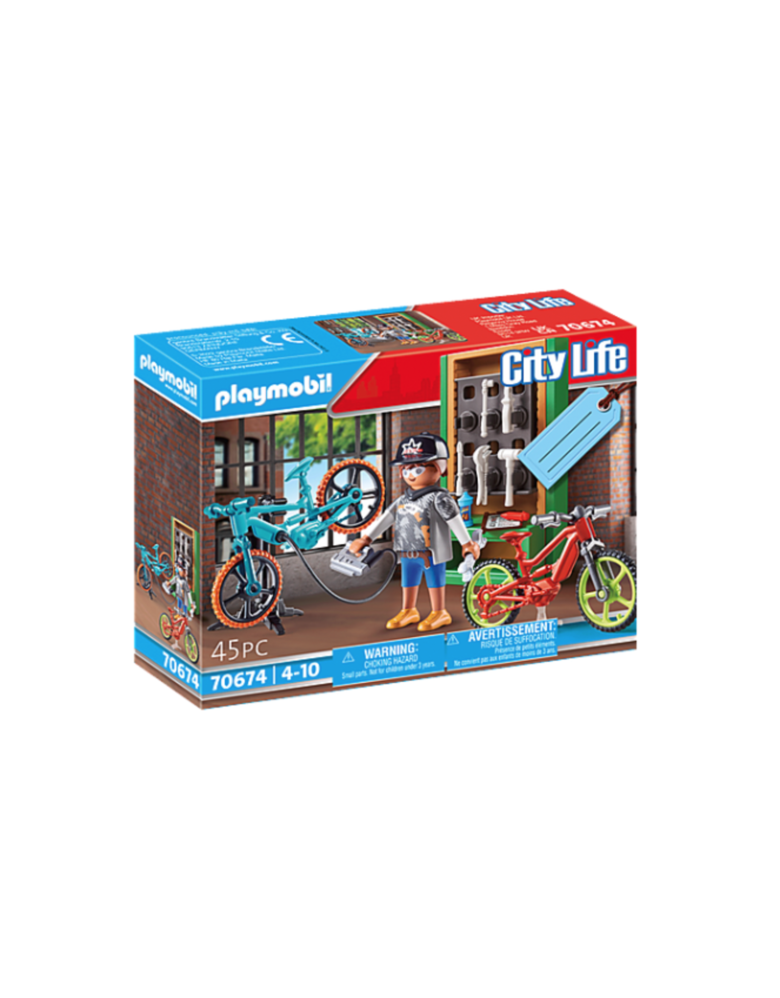 Playmobil Bike Workshop Gift Set