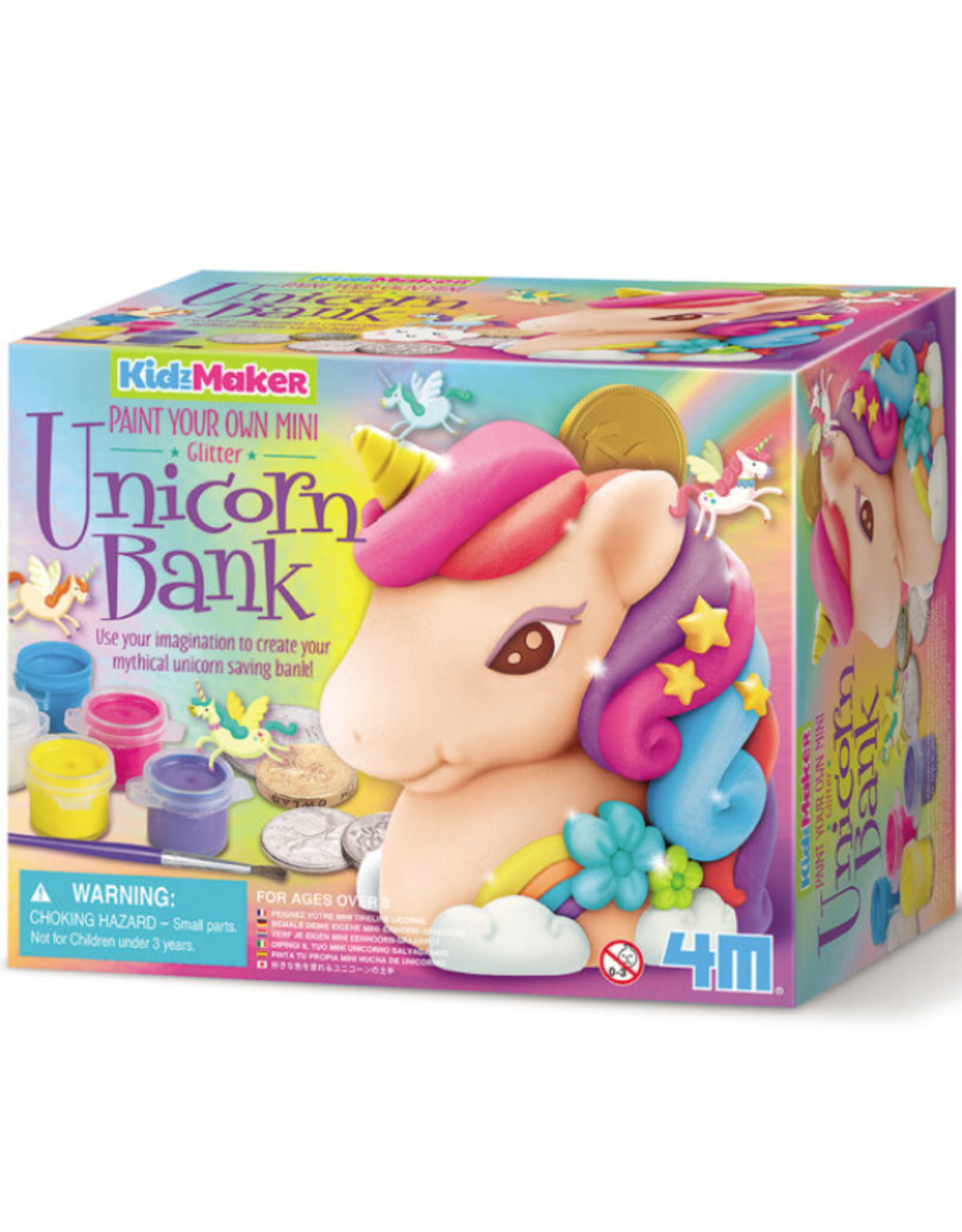 4M Glitter Unicorn Bank